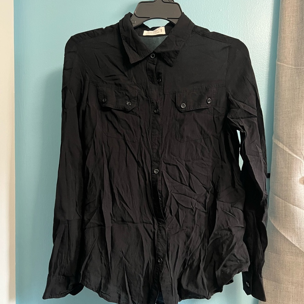 Black Button-Up Shirt